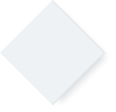 carré blanc est incliné à 45 degrés avec une ombre grise portée sur le bord inférieur droit, sur fond transparent.